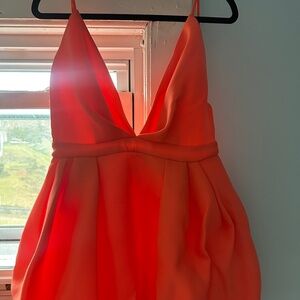 ASOS deep plunge mini dress